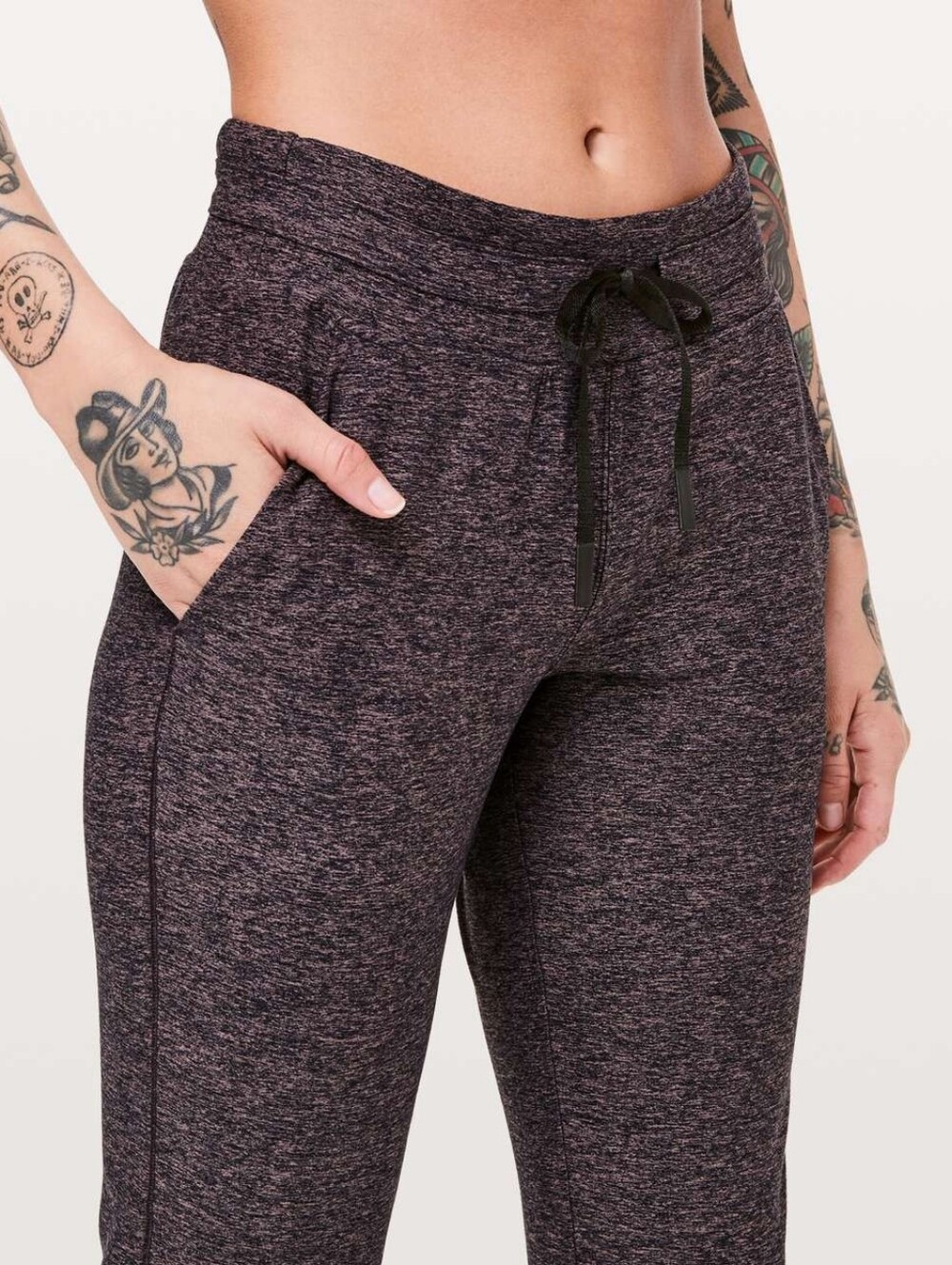 LULULEMON ATHLETICA Ready To Rulu Pant - Heathered Spanish Rose/Black